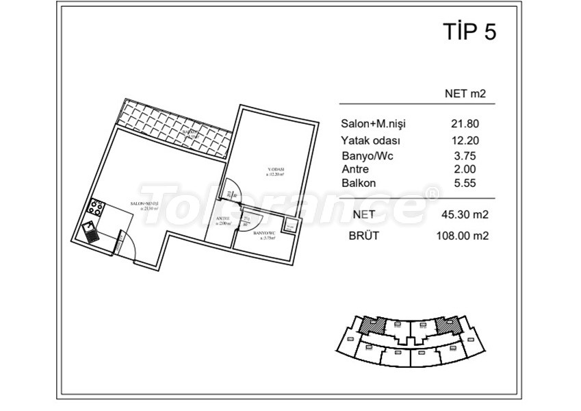 Apartment from the developer in Gaziosmanpasa, İstanbul with sea view with pool with installment - buy realty in Turkey - 110380