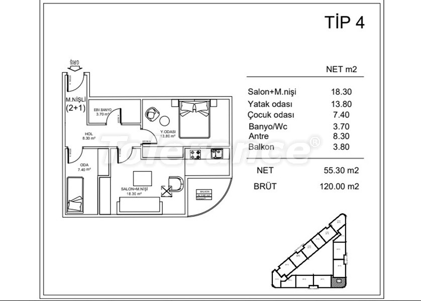 Appartement du développeur еn Gaziosmanpaşa, Istanbul vue sur la mer piscine versement - acheter un bien immobilier en Turquie - 110382