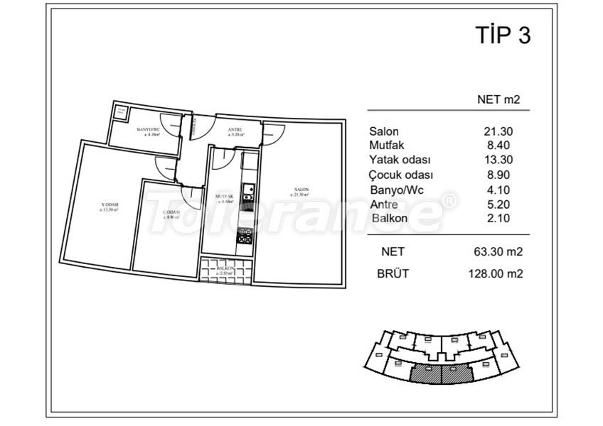 Appartement du développeur еn Gaziosmanpaşa, Istanbul vue sur la mer piscine versement - acheter un bien immobilier en Turquie - 110386