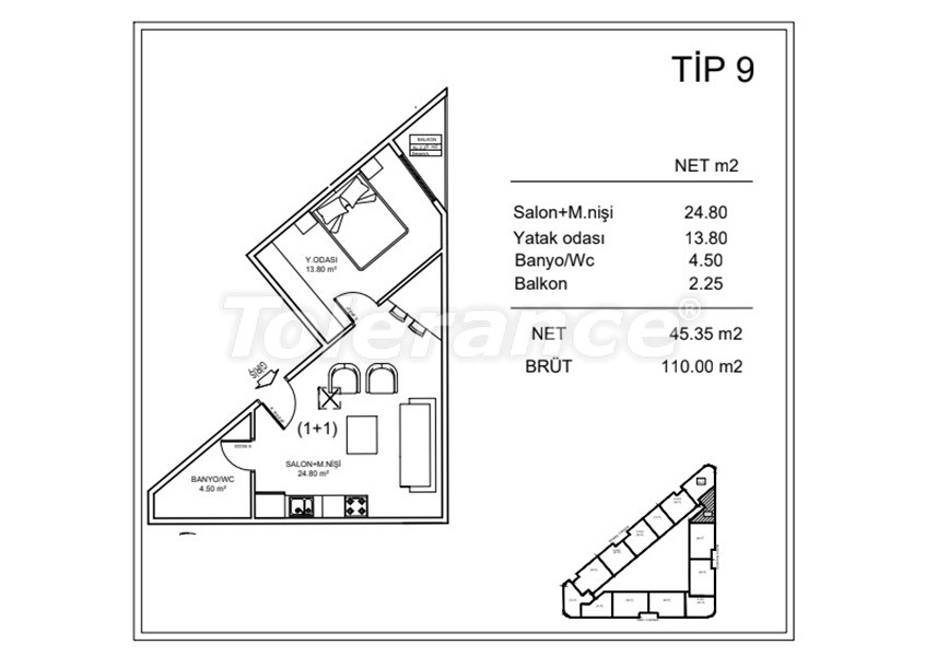 Appartement van de ontwikkelaar in Gaziosmanpaşa, Istanboel zeezicht zwembad afbetaling - onroerend goed kopen in Turkije - 110387