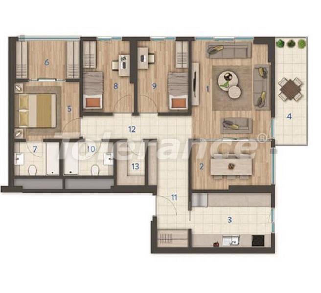آپارتمان از سازنده که در غازی عثمان پاشا, استانبول اقساط - خرید ملک در ترکیه - 27392