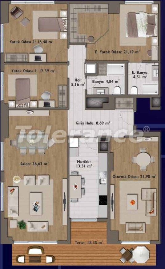 Apartment from the developer in Günesli, İstanbul pool - buy realty in Turkey - 14301