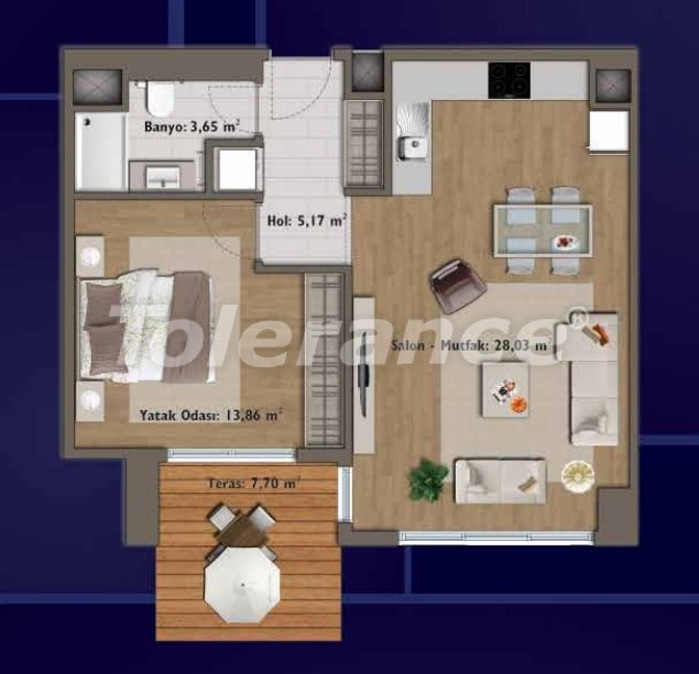 Apartment from the developer in Günesli, İstanbul pool - buy realty in Turkey - 14304