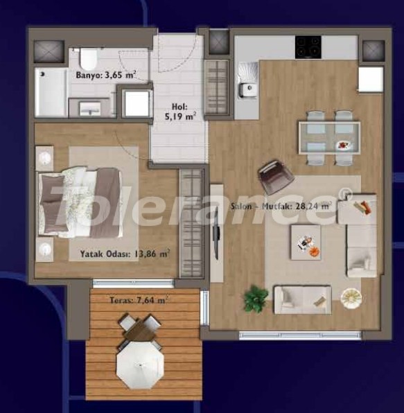 Apartment from the developer in Günesli, İstanbul pool - buy realty in Turkey - 14312