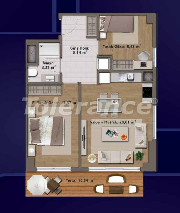 Apartment from the developer in Günesli, İstanbul pool - buy realty in Turkey - 14318