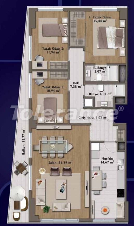 Apartment from the developer in Günesli, İstanbul pool - buy realty in Turkey - 14322
