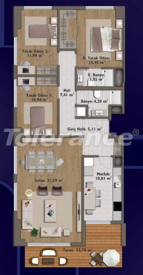 Apartment from the developer in Günesli, İstanbul pool - buy realty in Turkey - 14323