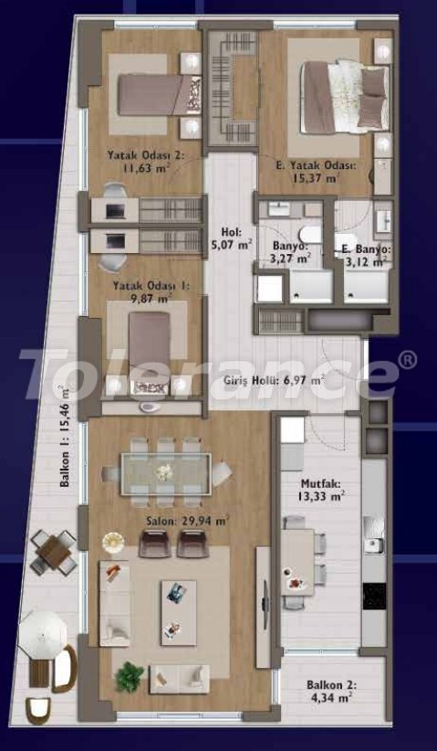 Apartment from the developer in Günesli, İstanbul pool - buy realty in Turkey - 14324