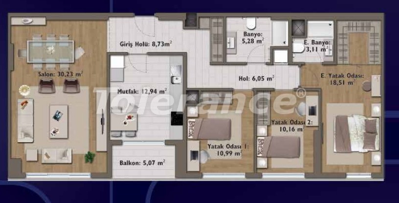 Apartment from the developer in Günesli, İstanbul pool - buy realty in Turkey - 14325
