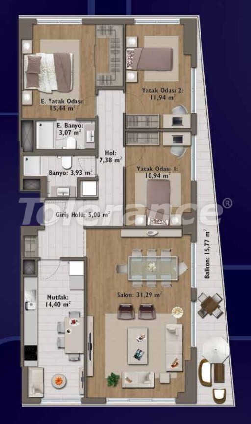 Apartment from the developer in Günesli, İstanbul pool - buy realty in Turkey - 14328