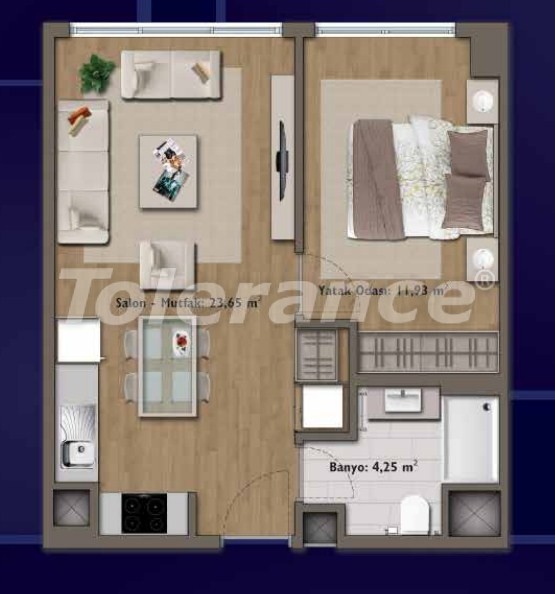 Apartment from the developer in Günesli, İstanbul pool - buy realty in Turkey - 14330