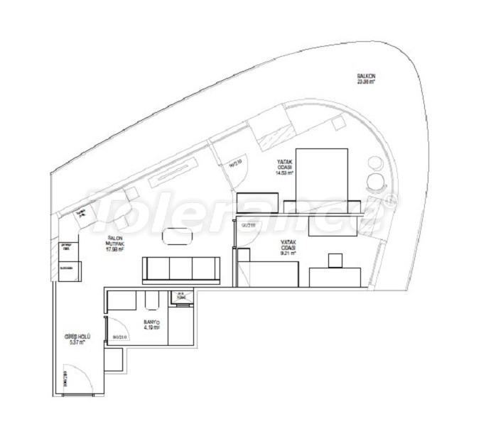Appartement van de ontwikkelaar in Istanboel zwembad afbetaling - onroerend goed kopen in Turkije - 131288