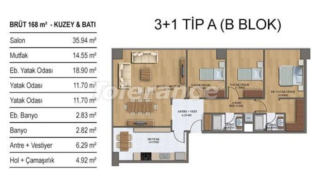 Apartment du développeur еn Istanbul piscine - acheter un bien immobilier en Turquie - 27208