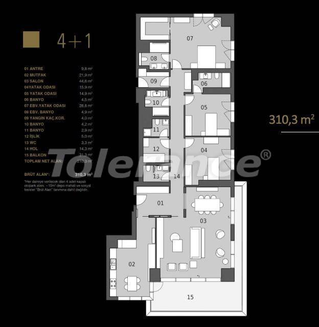 Apartment vom entwickler in Istanbul meeresblick pool - immobilien in der Türkei kaufen - 27262