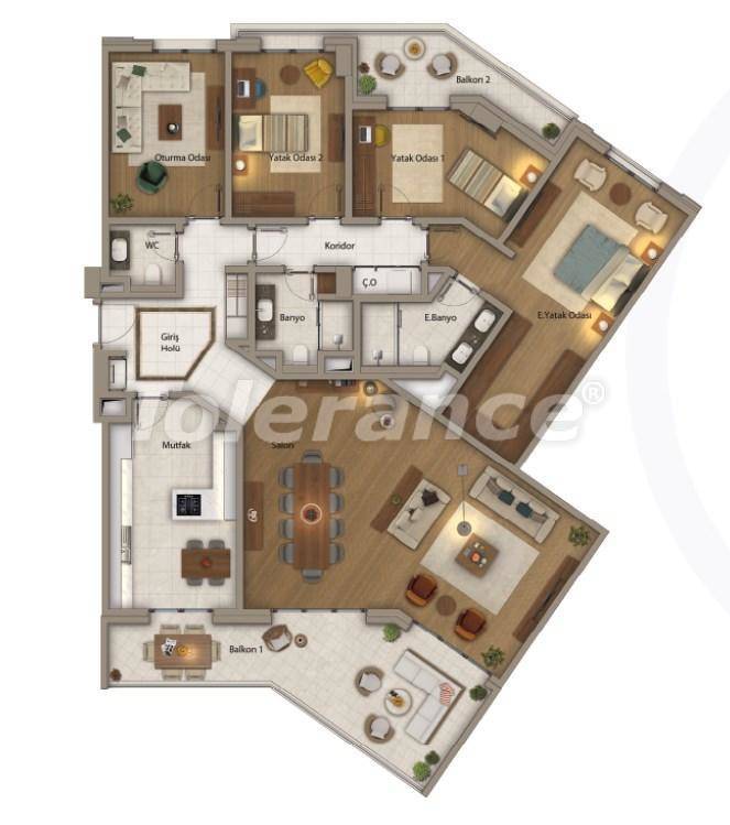 Apartment in Istanbul pool installment - buy realty in Turkey - 27417
