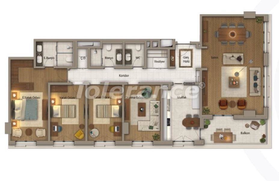 Apartment in Istanbul pool installment - buy realty in Turkey - 27419