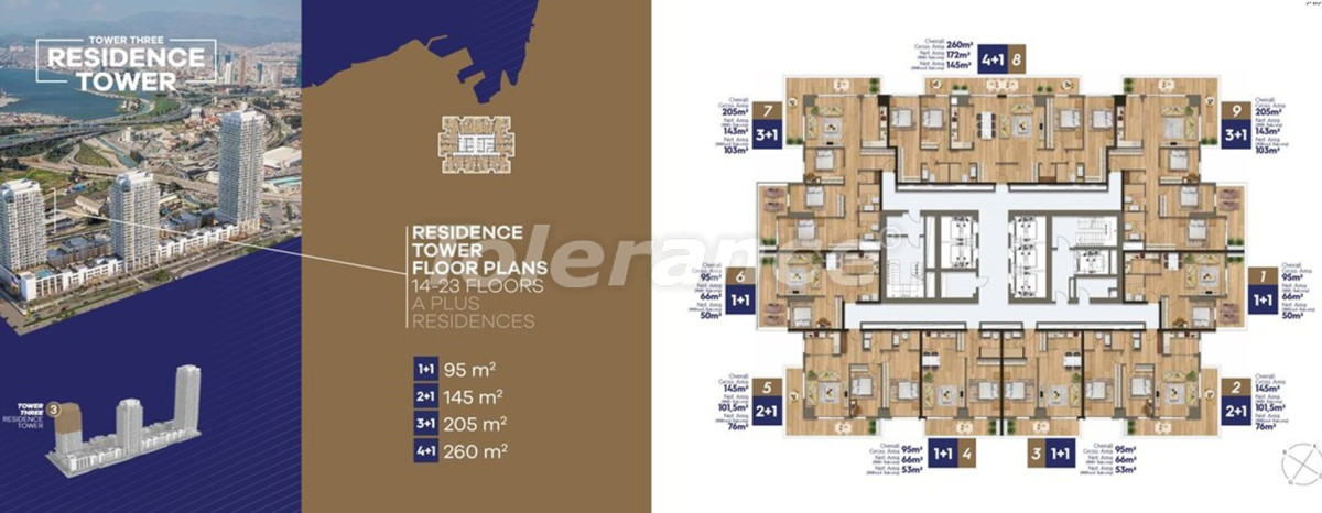 Appartement du développeur еn Izmir vue sur la mer piscine versement - acheter un bien immobilier en Turquie - 108998