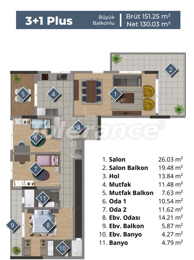 Appartement du développeur еn Izmir piscine - acheter un bien immobilier en Turquie - 83364
