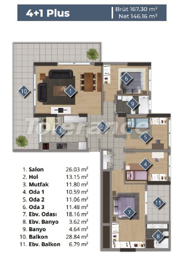 Appartement du développeur еn Izmir piscine - acheter un bien immobilier en Turquie - 83366
