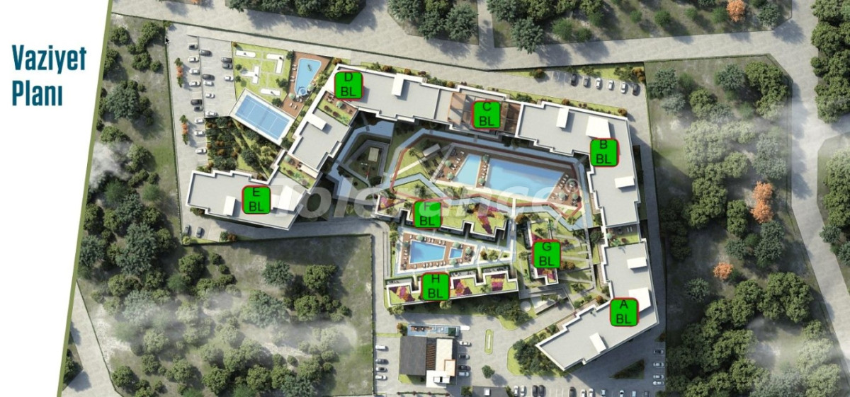 Appartement van de ontwikkelaar in İzmir zwembad afbetaling - onroerend goed kopen in Turkije - 83498