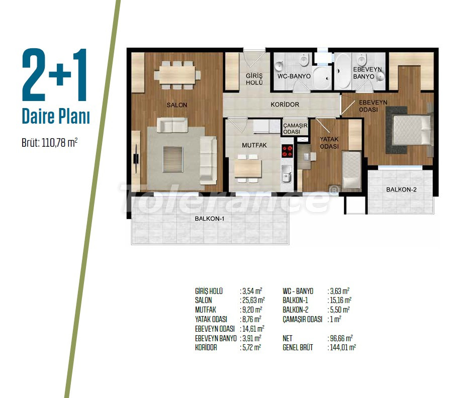Apartment from the developer in Izmir with pool with installment - buy realty in Turkey - 83500