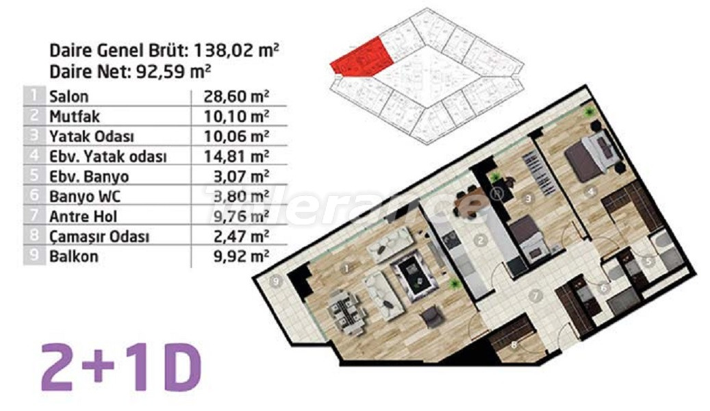 Apartment vom entwickler in Kadikoy, Istanbul meeresblick pool - immobilien in der Türkei kaufen - 67553