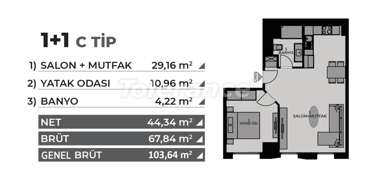 Apartment vom entwickler in Kadikoy, Istanbul pool ratenzahlung - immobilien in der Türkei kaufen - 69004