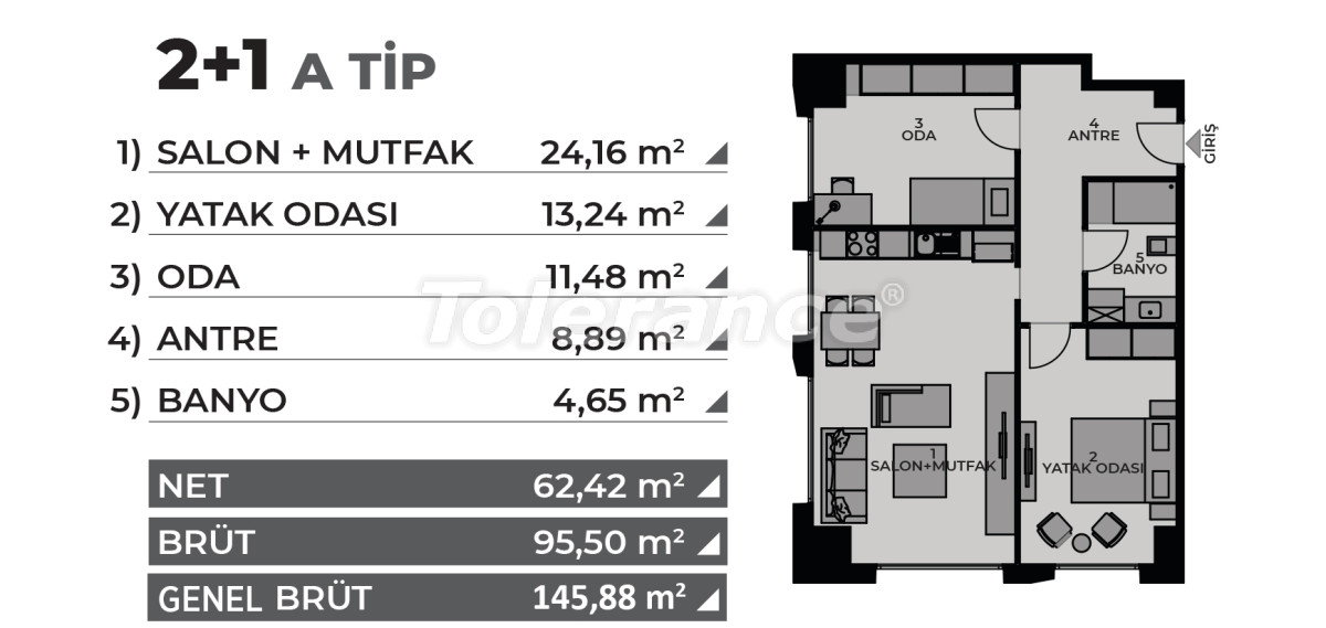آپارتمان از سازنده که در کادیکوی, استانبول استخر اقساط - خرید ملک در ترکیه - 69006