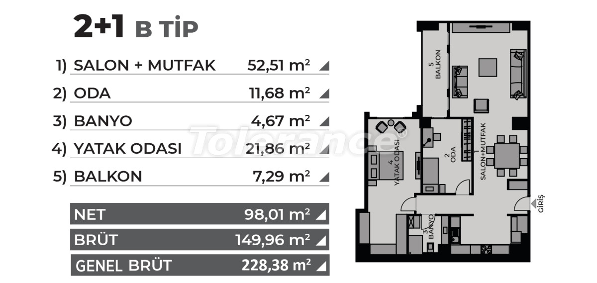 Appartement van de ontwikkelaar in Kadikoy, Istanboel zwembad afbetaling - onroerend goed kopen in Turkije - 69007