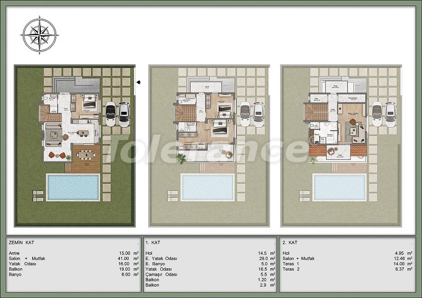 Apartment from the developer in Kadriye, Belek with pool with installment - buy realty in Turkey - 95404