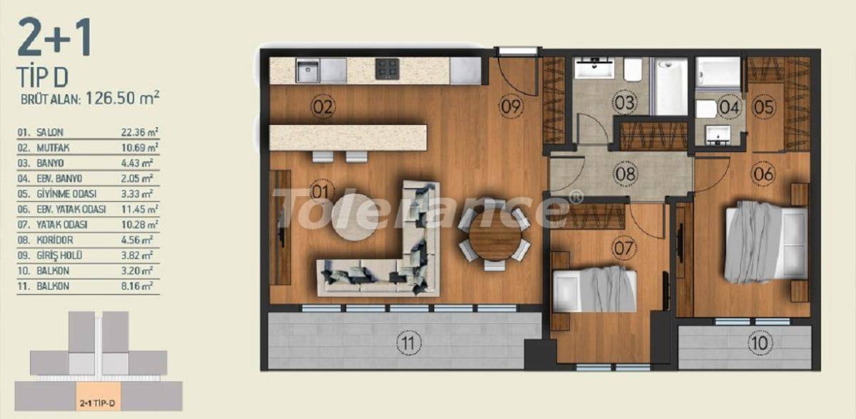 Apartment in Kagithane, İstanbul pool - buy realty in Turkey - 26955
