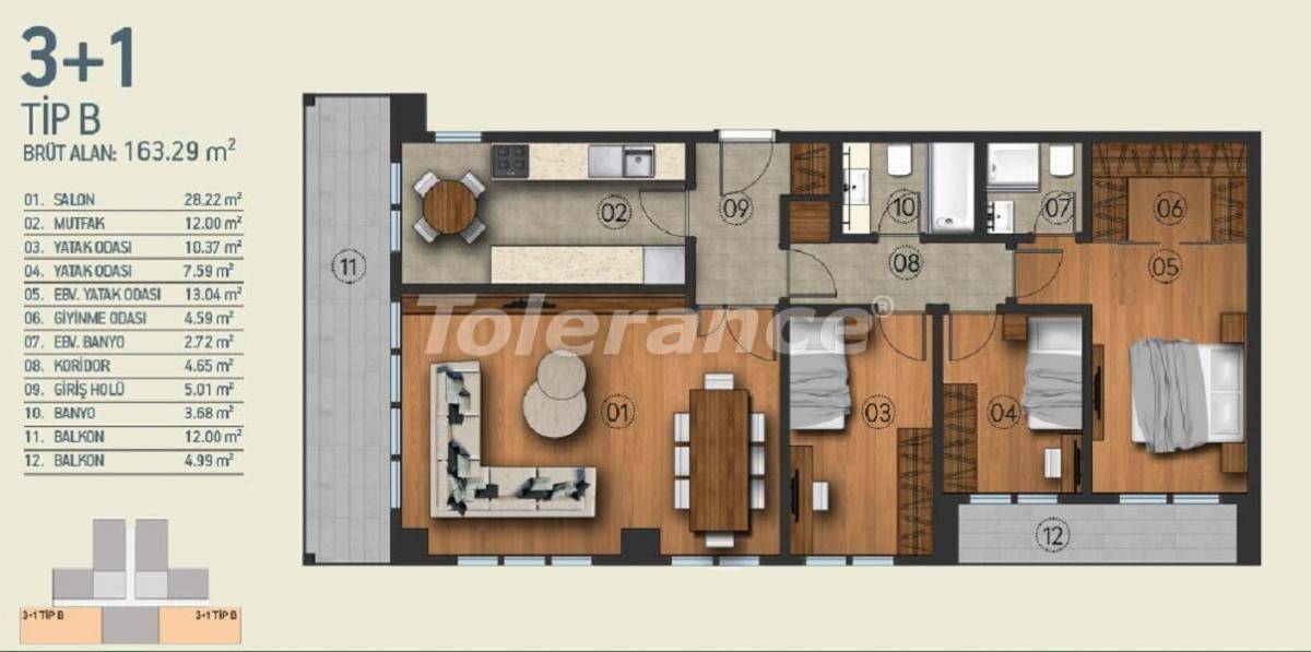 Apartment in Kagithane, İstanbul pool - buy realty in Turkey - 26958