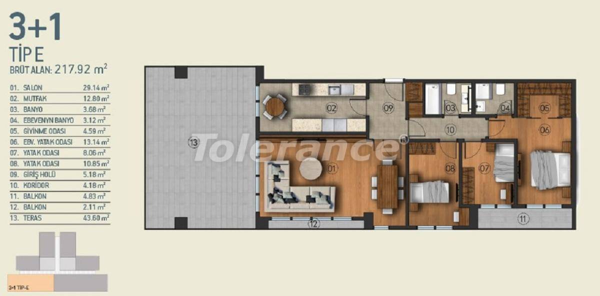 Apartment in Kagithane, İstanbul pool - buy realty in Turkey - 26961