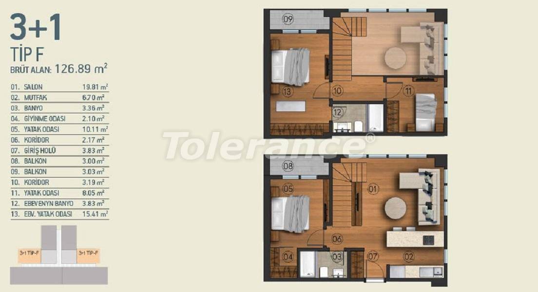 Apartment in Kagithane, İstanbul pool - buy realty in Turkey - 26962