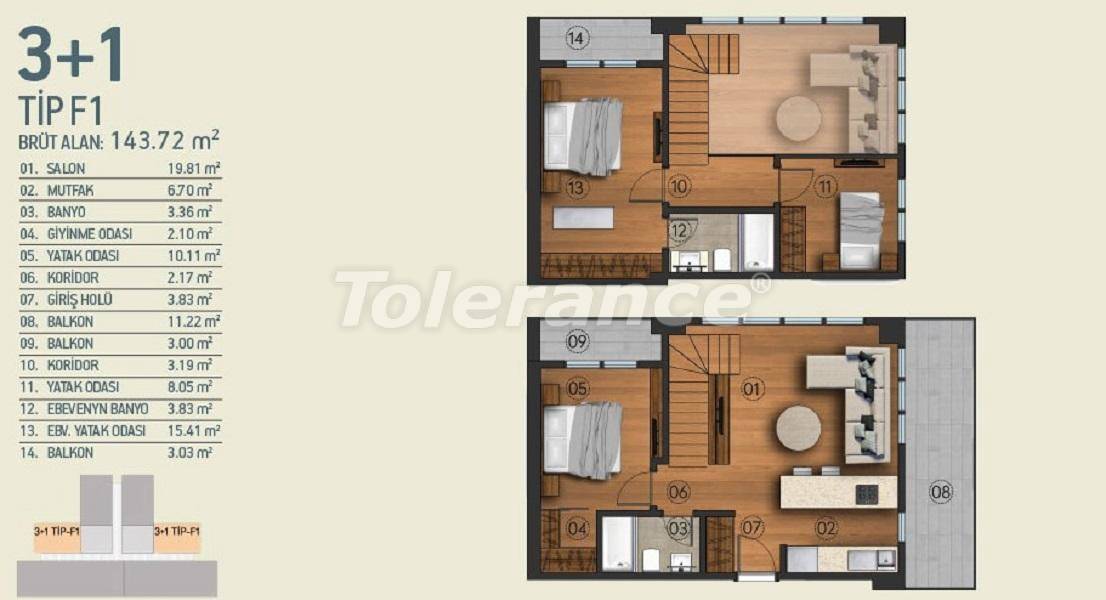 Apartment from the developer in Kagithane, İstanbul with pool - buy realty in Turkey - 26963