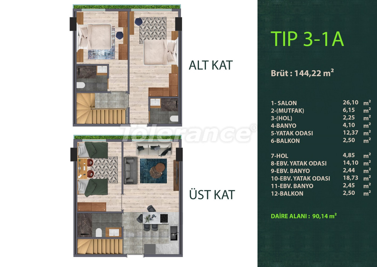Apartment from the developer in Kagithane, İstanbul with installment - buy realty in Turkey - 66396