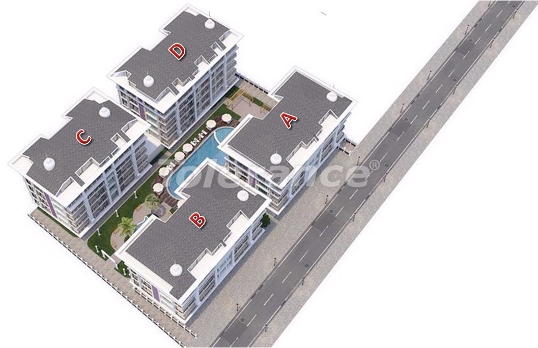 Apartment from the developer in Kargicak, Alanya sea view pool - buy realty in Turkey - 27754