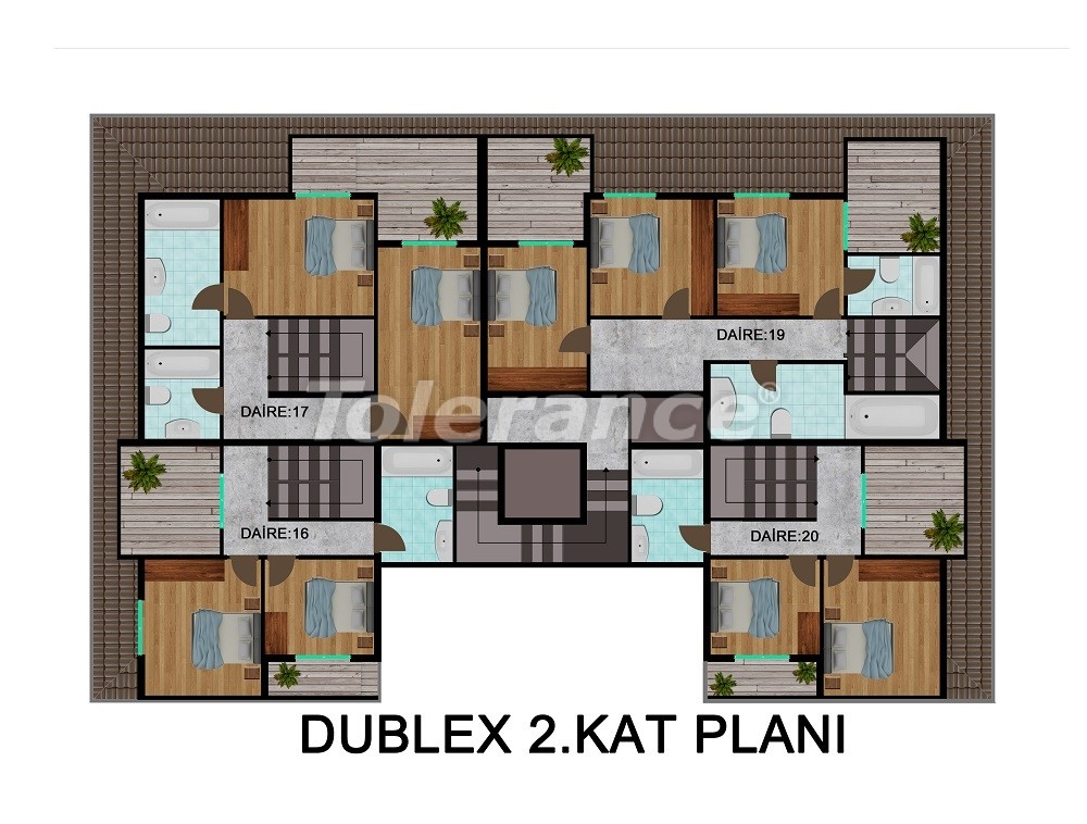 Appartement du développeur еn Kargıcak, Alanya vue sur la mer piscine - acheter un bien immobilier en Turquie - 28716