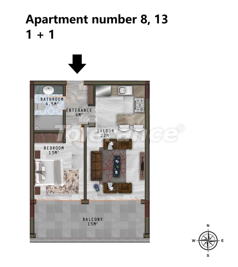 Apartment vom entwickler in Kargıcak, Alanya meeresblick pool - immobilien in der Türkei kaufen - 49098