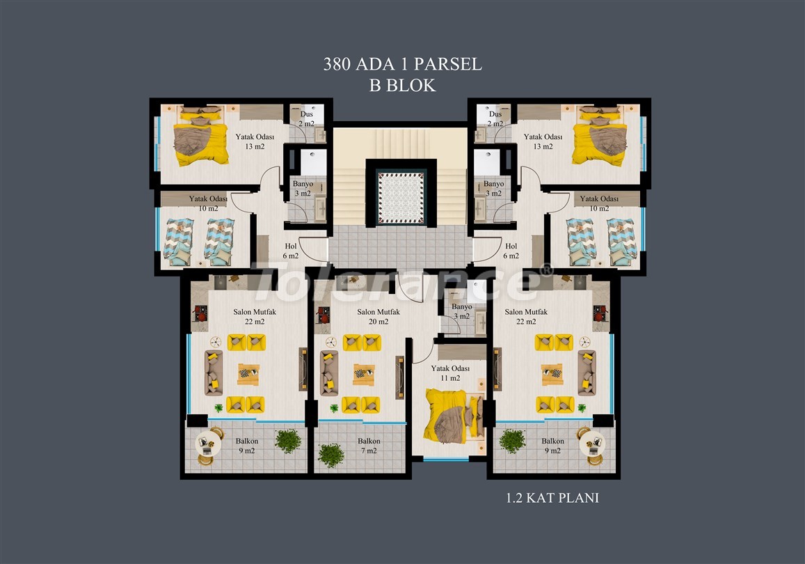 Apartment vom entwickler in Kargıcak, Alanya meeresblick pool ratenzahlung - immobilien in der Türkei kaufen - 50302