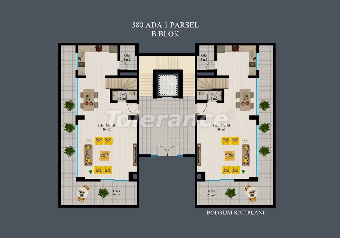 Apartment from the developer in Kargicak, Alanya with sea view with pool with installment - buy realty in Turkey - 50304