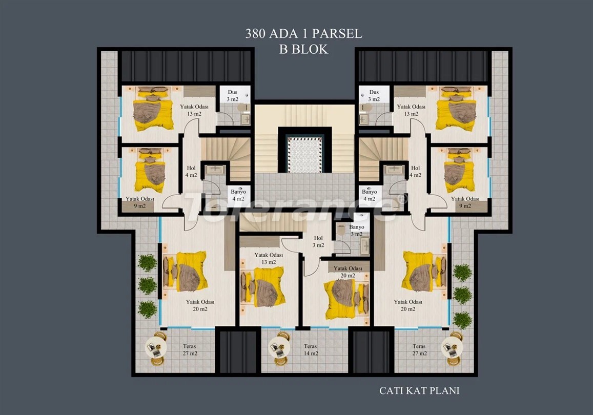 Apartment vom entwickler in Kargıcak, Alanya meeresblick pool ratenzahlung - immobilien in der Türkei kaufen - 50305