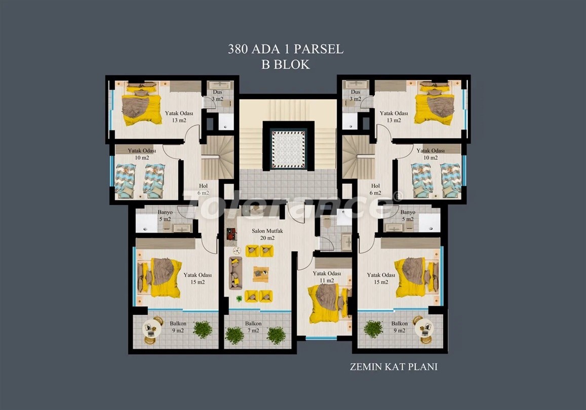 Apartment vom entwickler in Kargıcak, Alanya meeresblick pool ratenzahlung - immobilien in der Türkei kaufen - 50306