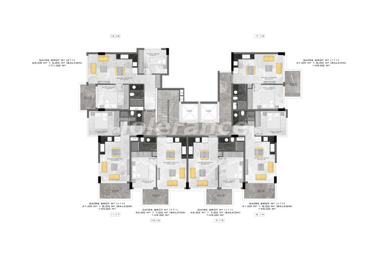 Apartment vom entwickler in Kargıcak, Alanya pool ratenzahlung - immobilien in der Türkei kaufen - 63483