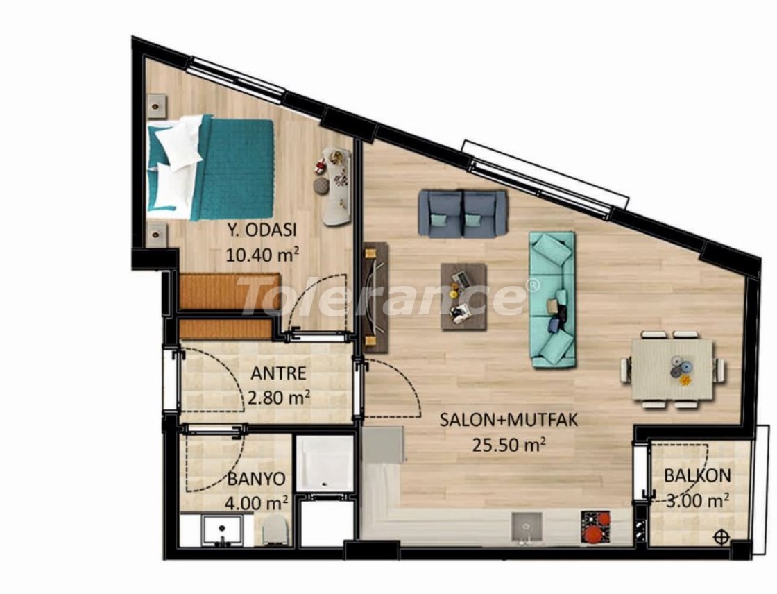 Apartment from the developer in Karsiyaka, İzmir - buy realty in Turkey - 27518