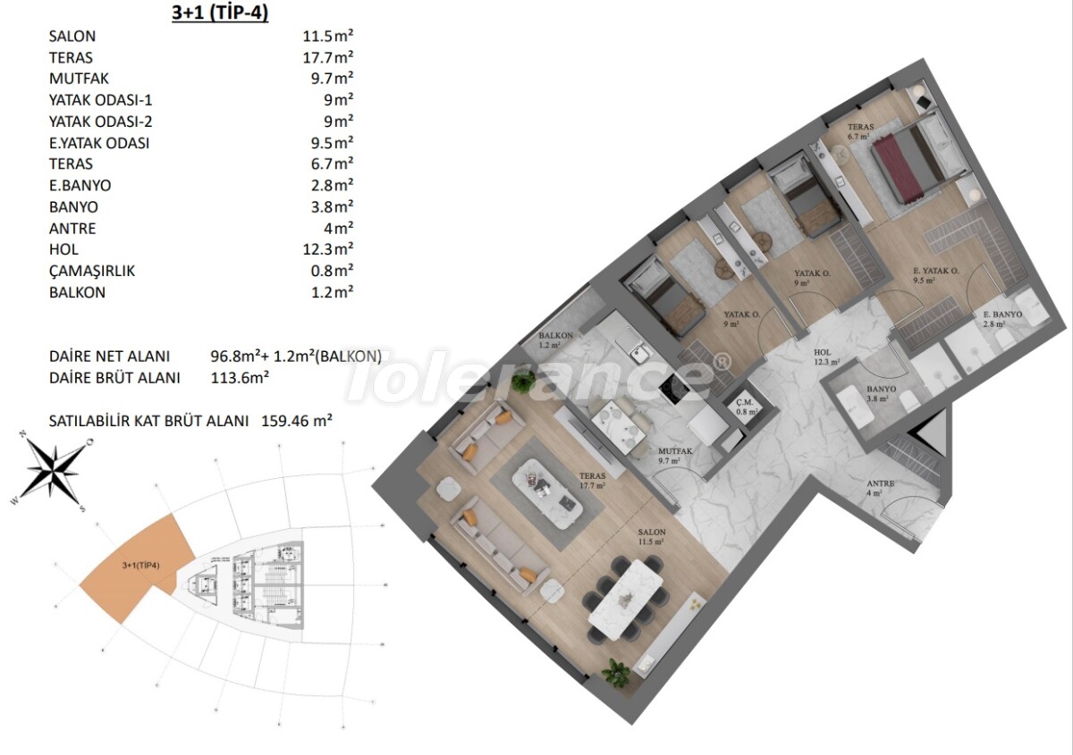 Apartment vom entwickler in Kartal, Istanbul meeresblick pool ratenzahlung - immobilien in der Türkei kaufen - 57883