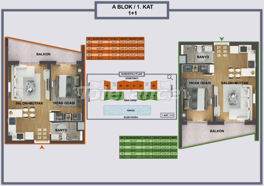 Apartment vom entwickler in Kepez, Antalya pool ratenzahlung - immobilien in der Türkei kaufen - 100642