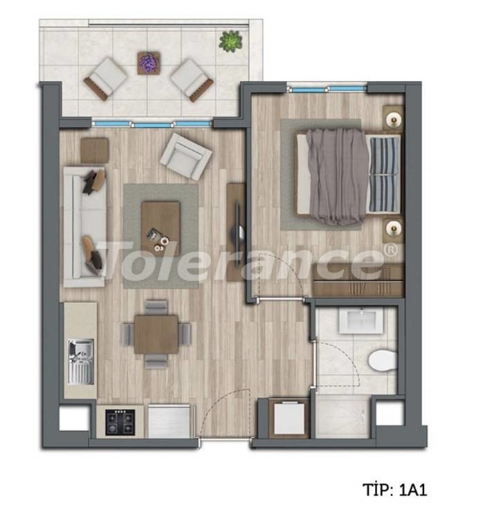 Apartment from the developer in Kepez, Antalya with pool with installment - buy realty in Turkey - 10546