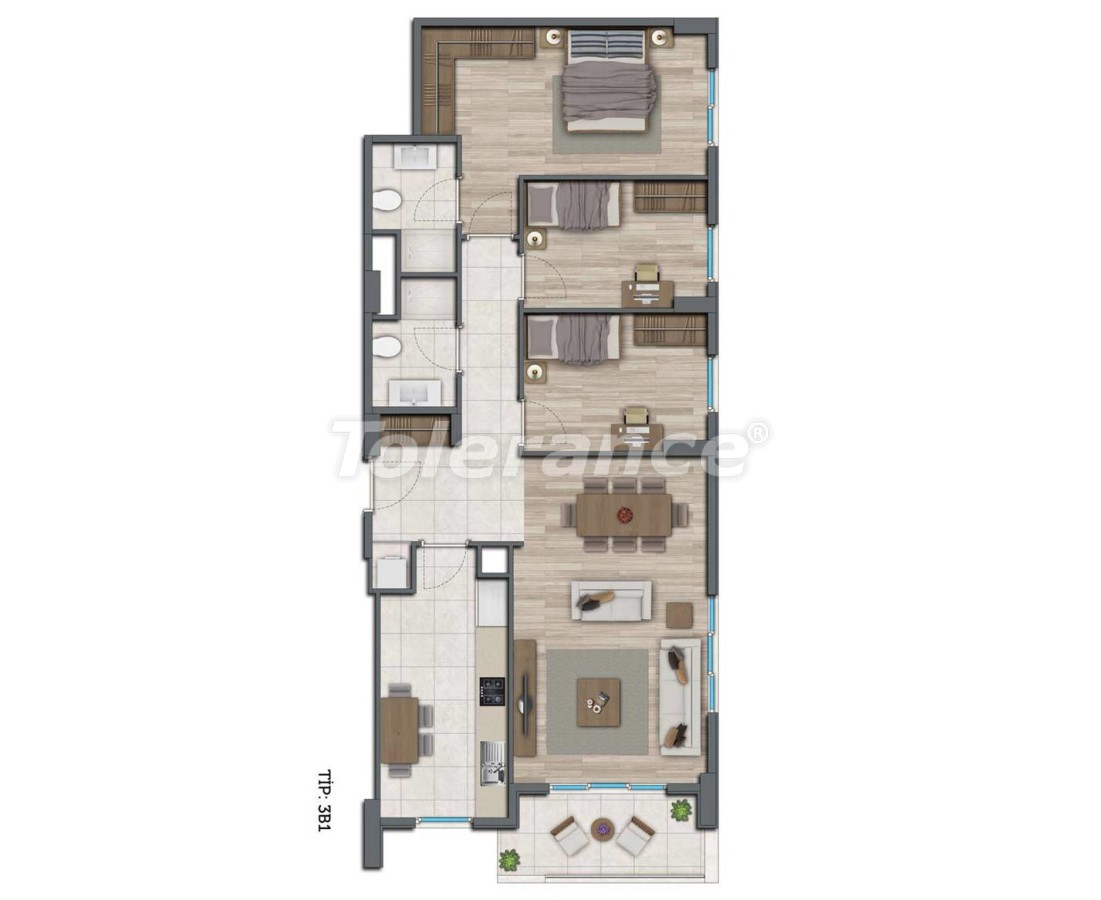 Apartment vom entwickler in Kepez, Antalya pool ratenzahlung - immobilien in der Türkei kaufen - 10570