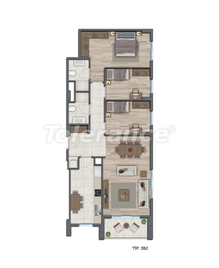 Apartment vom entwickler in Kepez, Antalya pool ratenzahlung - immobilien in der Türkei kaufen - 10571